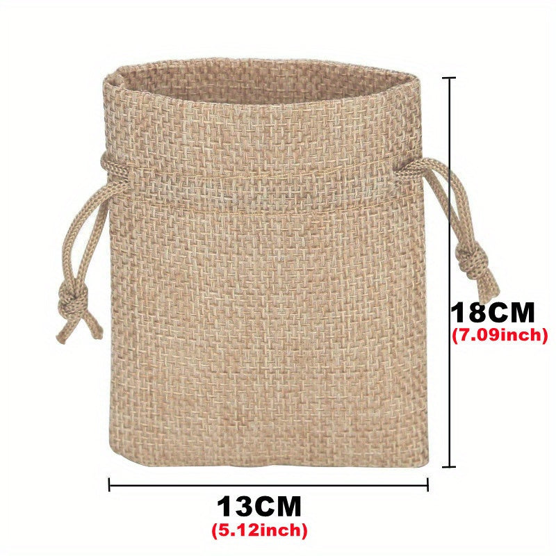 Drawstring Burlap Bag Jute Gift Bags DIY Wedding Favor Gift Bag