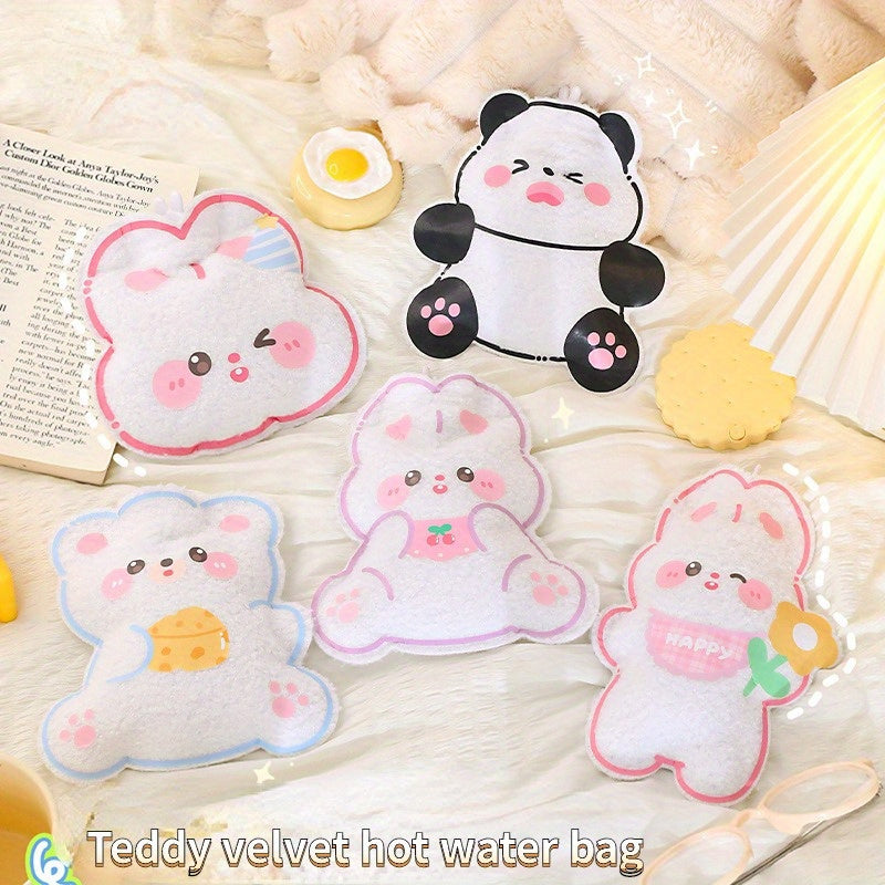 Cartoon Plush Teddy Bear Hot Water Bag Hand Warmer Christmas Gift
