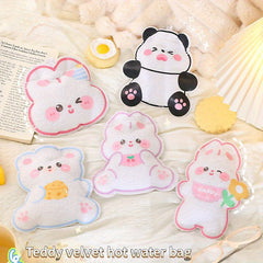 Cartoon Plush Teddy Bear Hot Water Bag Hand Warmer Christmas Gift