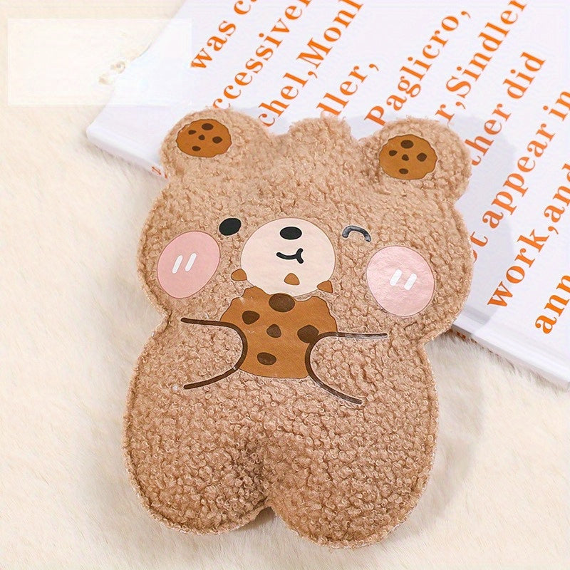 Cartoon Plush Teddy Bear Hot Water Bag Hand Warmer Christmas Gift