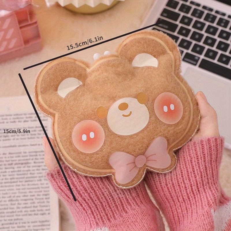 Cartoon Plush Teddy Bear Hot Water Bag Hand Warmer Christmas Gift
