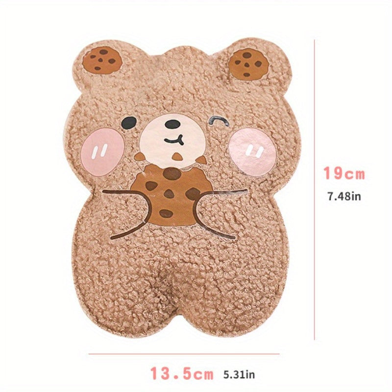 Cartoon Plush Teddy Bear Hot Water Bag Hand Warmer Christmas Gift