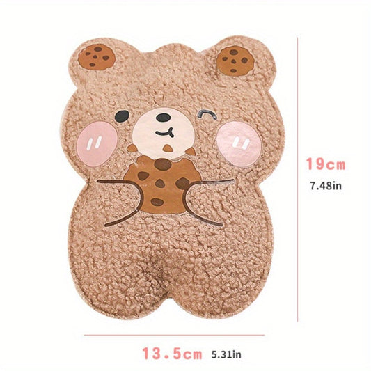 Cartoon Plush Teddy Bear Hot Water Bag Hand Warmer Christmas Gift