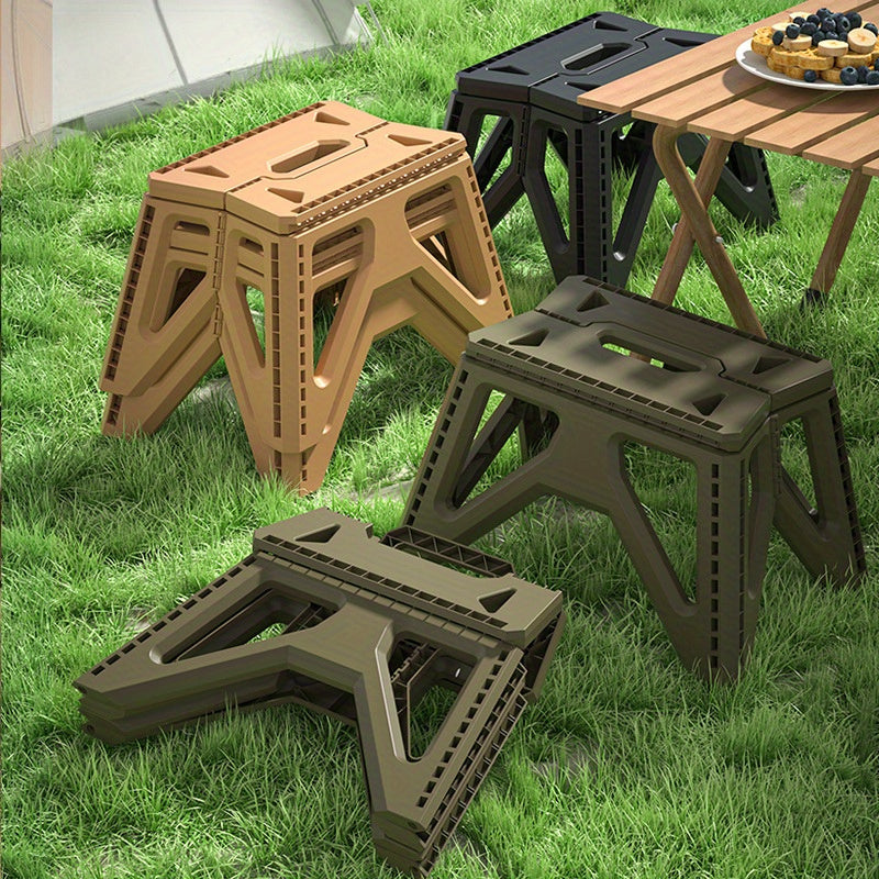 Portable Folding Stool for Fishing Camping Home - Small Plastic Stool