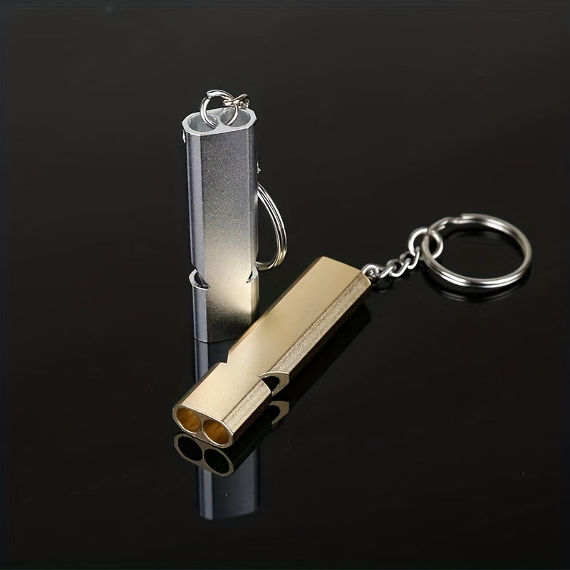 4PCS Aluminum Alloy Survival Whistle for Outdoor Camping Emergency