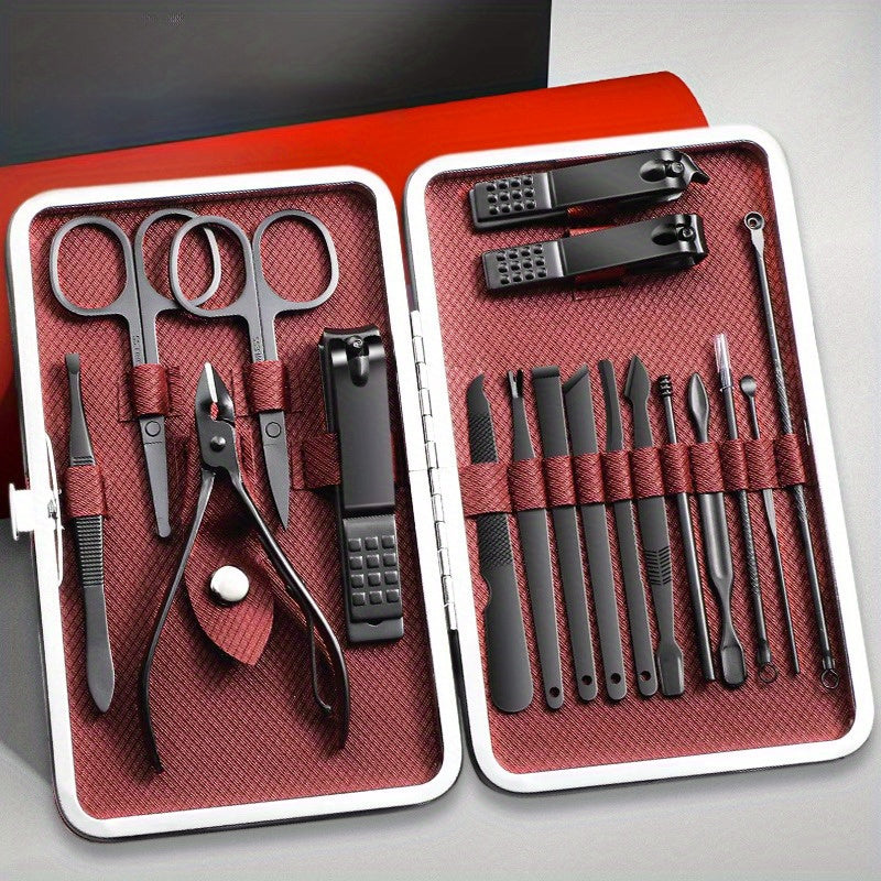 Manicure Set Nail Clipper Cutter Trimmer Home Outdoor 7-18pcs