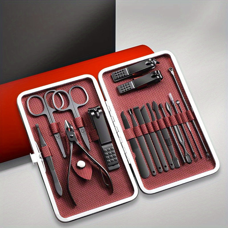 Manicure Set Nail Clipper Cutter Trimmer Home Outdoor 7-18pcs