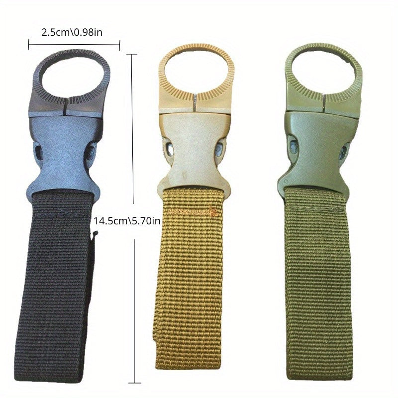 2pcs Nylon Water Bottle Hanging Buckle Multifunctional Carabiner Clip