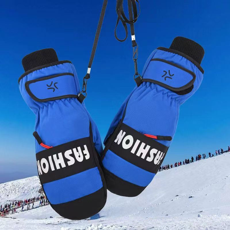 Winter Skiing Gloves Warm Waterproof Windproof Thickened