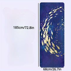 Creative Pattern Microfiber Yoga Mat Non slip Folding Portable Yoga Mat