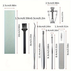 16pcs Nail Clippers Fingernail & Toenail Cutter Manicure Tool