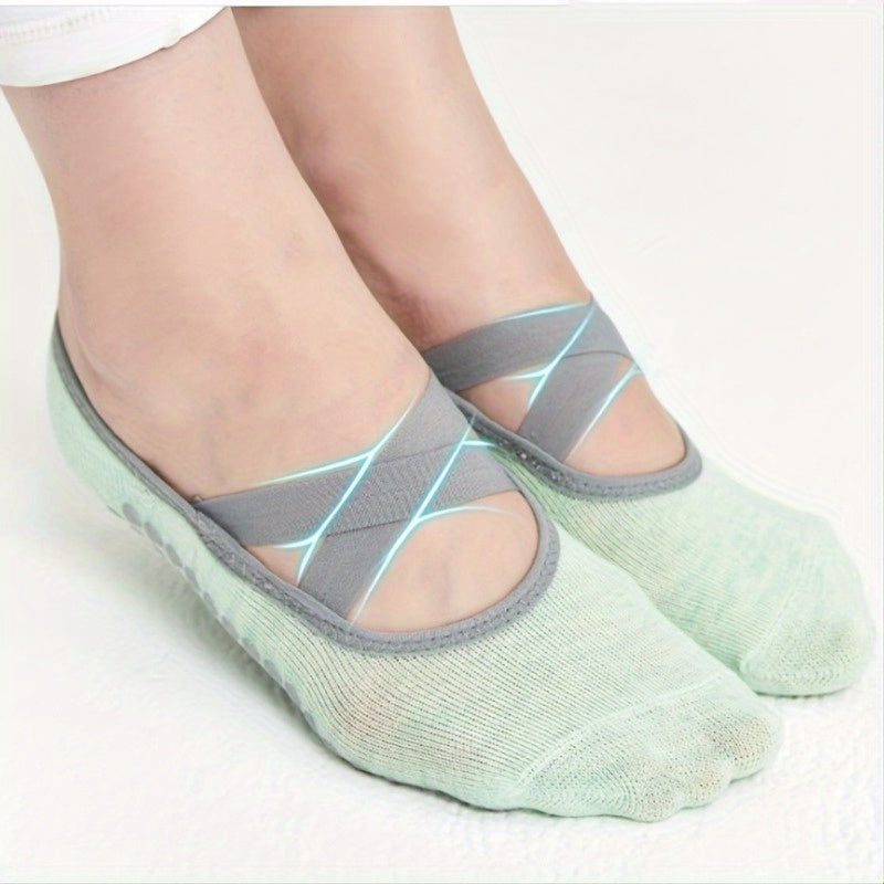Yoga Grip Bottom Socks Comfortable Toe Split Pilates Socks Non Slip Cushion