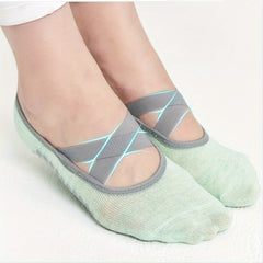 Yoga Grip Bottom Socks Comfortable Toe Split Pilates Socks Non Slip Cushion