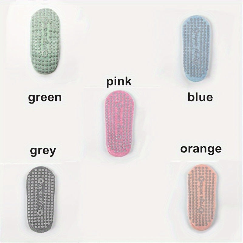 Yoga Grip Bottom Socks Comfortable Toe Split Pilates Socks Non Slip Cushion