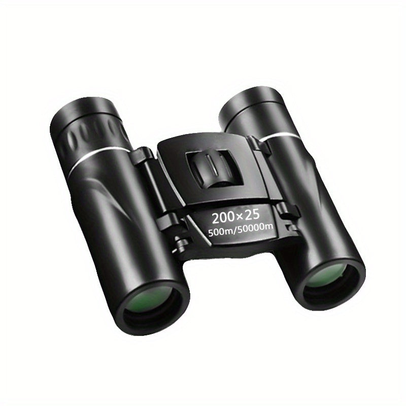Portable Zoom Binoculars 200x25 HD Compact Long Range Folding Telescope