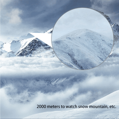 Portable Zoom Binoculars 200x25 HD Compact Long Range Folding Telescope