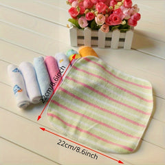 8pcs Soft Cotton Towels Square Towels Kitchen Dishwashing Cloth