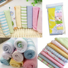 8pcs Soft Cotton Towels Square Towels Kitchen Dishwashing Cloth