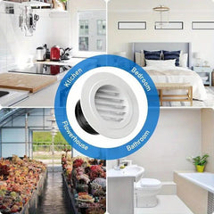 Circular Vent Louver Grille Cover for Fresh Air System