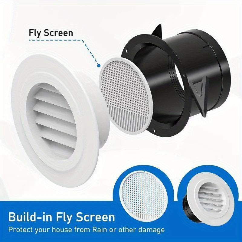 Circular Vent Louver Grille Cover for Fresh Air System