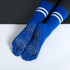 Autumn Winter Parallel Bars Yoga Socks Non-slip Split Toe Five Finger Socks