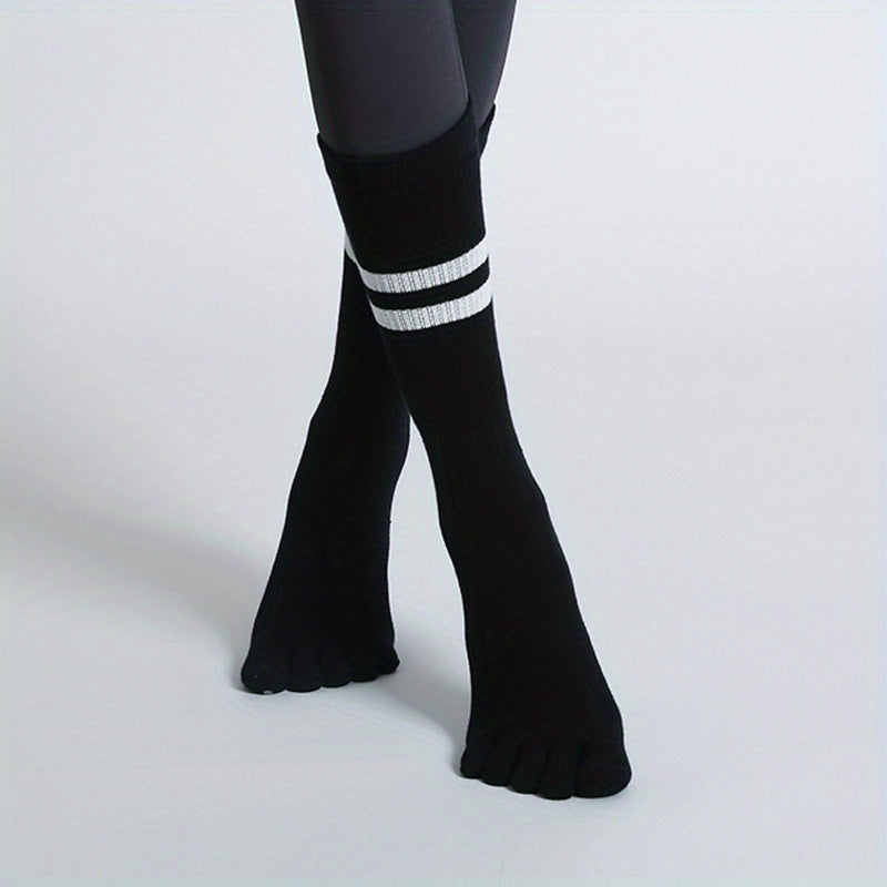 Autumn Winter Parallel Bars Yoga Socks Non-slip Split Toe Five Finger Socks