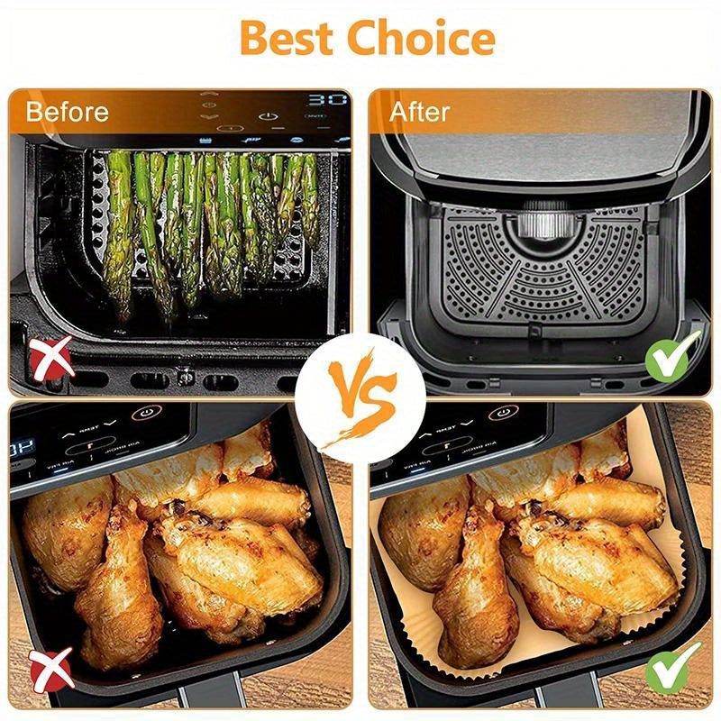 Disposable Air Fryer Baking Paper Liners Non-stick Baking Mat