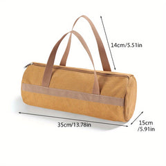 Portable Ground Nail Bag Hammer Tent Ground Nail Wind Rope Canvas Storage Bag