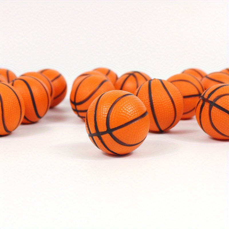Mini PU Bubble Basketball Solid Hand Pinch Stress Relief Balls