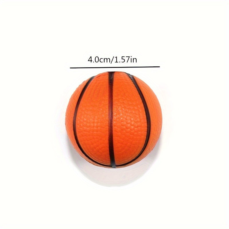 Mini PU Bubble Basketball Solid Hand Pinch Stress Relief Balls