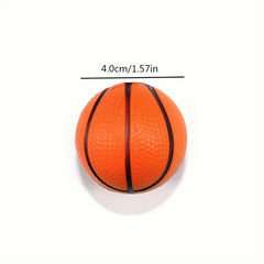Mini PU Bubble Basketball Solid Hand Pinch Stress Relief Balls