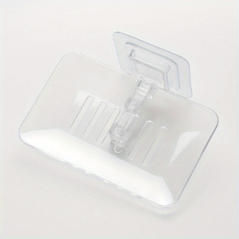 Self-Adhesive Soap Holder Double Layer Soap Sponge Dish