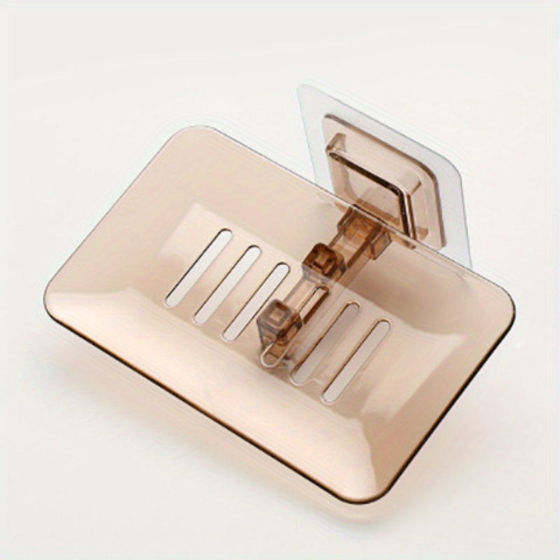 Self-Adhesive Soap Holder Double Layer Soap Sponge Dish