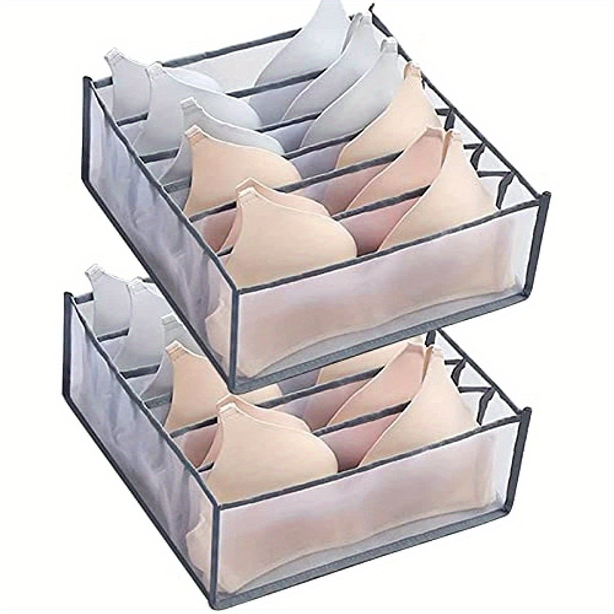 Bra Drawer Organizers 6 Grids Underwear Wardrobe Organizers