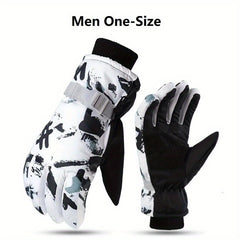 Winter Snowboard Skiing Gloves Unisex Touch Screen Waterproof