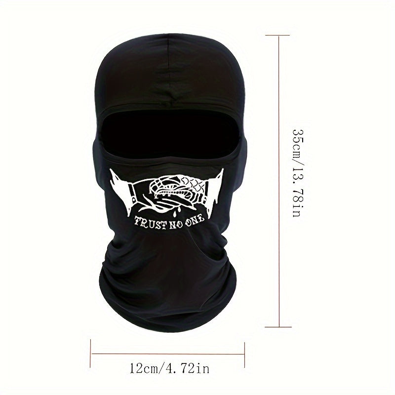 Printed Balaclava Hat Windproof Mask for Outdoor Riding