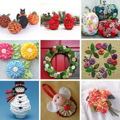 28pcs Cotton Fabric Patchwork DIY Sewing Scrapbooking Craft