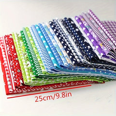 28pcs Cotton Fabric Patchwork DIY Sewing Scrapbooking Craft