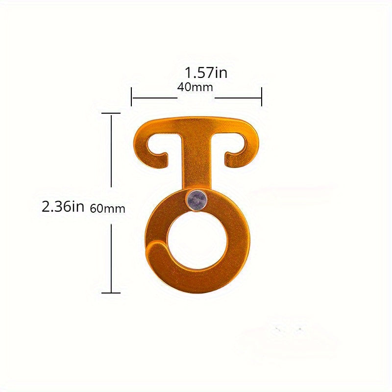 4pcs Aluminum Wind Rope Buckles for Camping