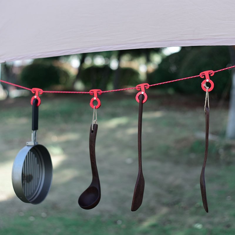 4pcs Aluminum Wind Rope Buckles for Camping