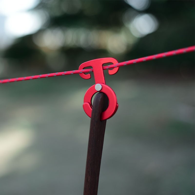 4pcs Aluminum Wind Rope Buckles for Camping