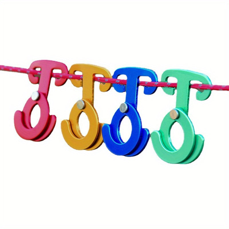 4pcs Aluminum Wind Rope Buckles for Camping