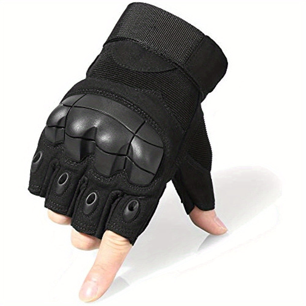 Outdoor Fingerless Gloves for Cycling, Climbing, Hiking - Durable