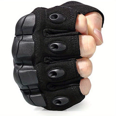 Outdoor Fingerless Gloves for Cycling, Climbing, Hiking - Durable