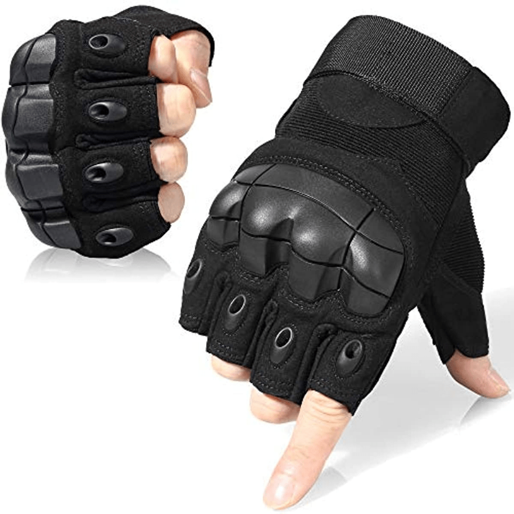 Outdoor Fingerless Gloves for Cycling, Climbing, Hiking - Durable
