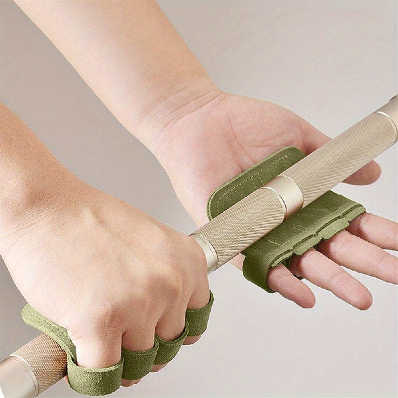 Cowhide Leather Weightlifting Gloves Half Finger Anti-slip Gloves