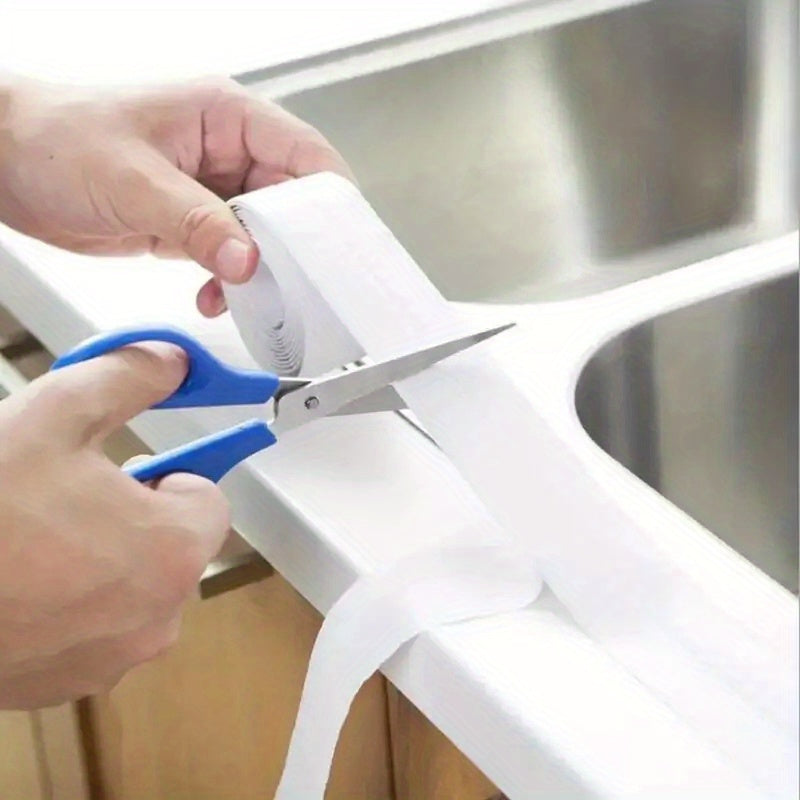 Waterproof PVC Sealing Strip for Bathroom & Kitchen - Self Adhesive Caulk Tape