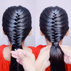 2pcs Hair Styling Tools Bun Maker Braider Roller Hooks