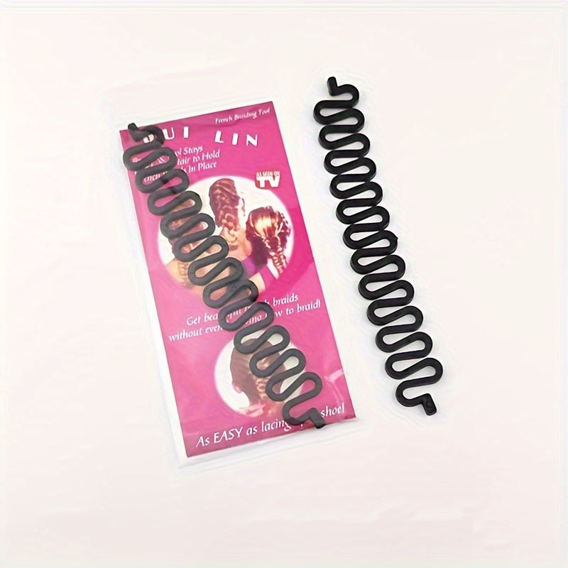 2pcs Hair Styling Tools Bun Maker Braider Roller Hooks