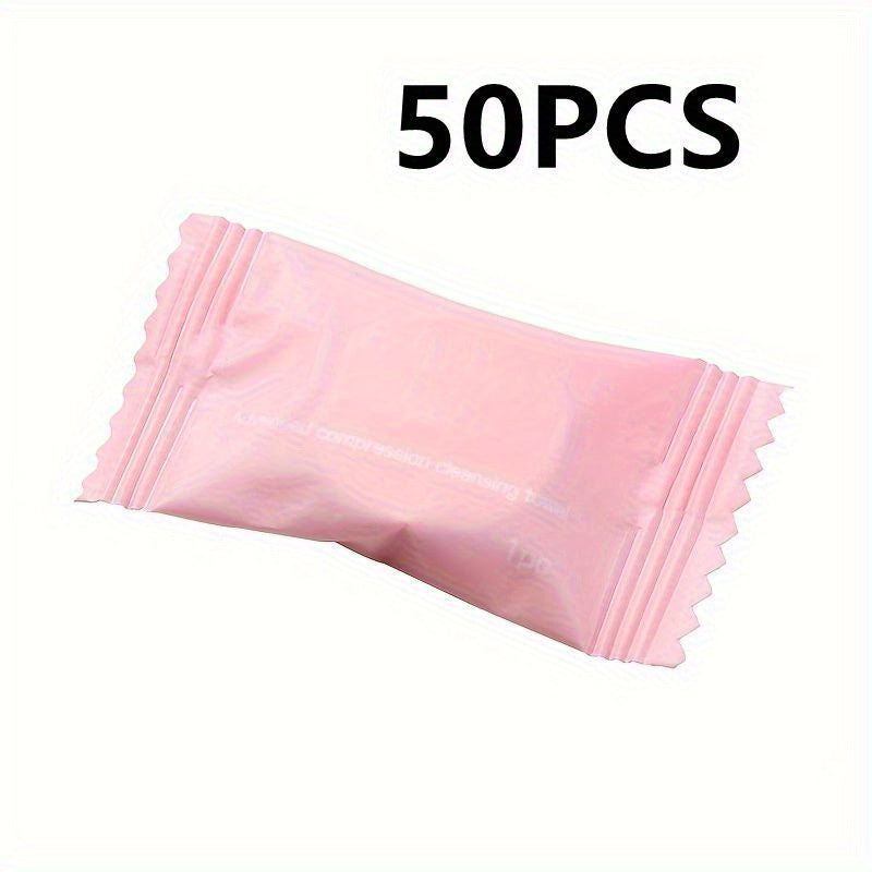 Disposable Compression Face Towel for Travel Camping - Pack of 20 or 50